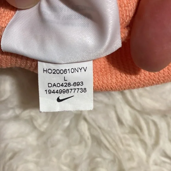 Nike Femme Cropped Training Crew Sweatshirt Orange Crimson Bliss Large - Picture 12 of 12